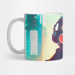 Abstract Cyberpunk Man Mug